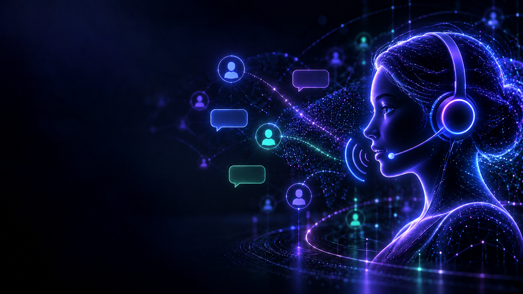 AI voice agent connected to customer conversations